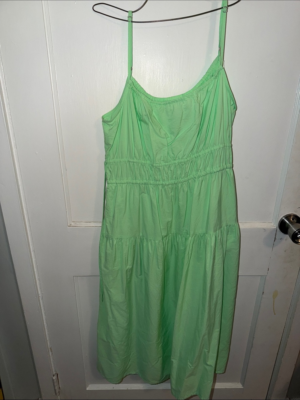 Universal Thread Light Green Elastic-Waist Sundress